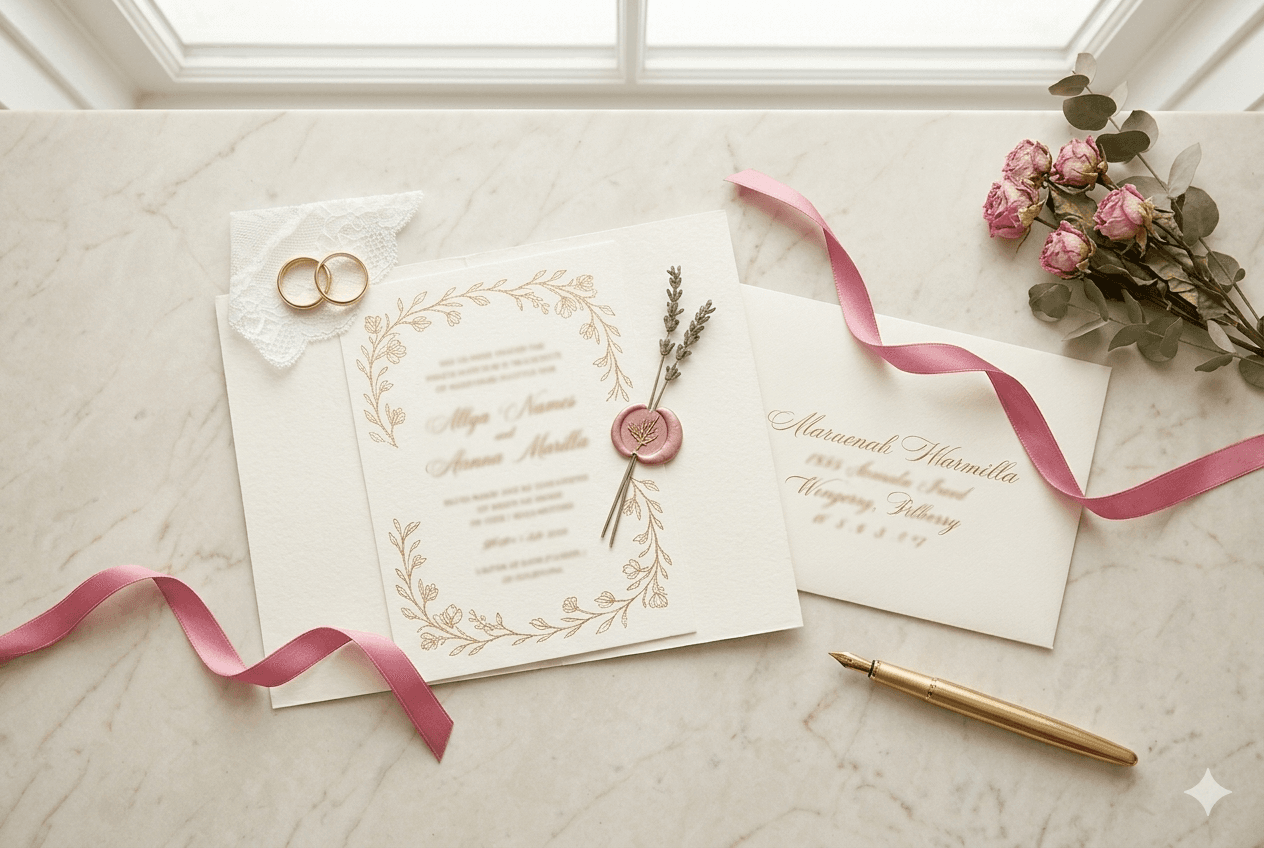 Wedding invitation suite